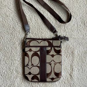 COACH Small Logo Bag Tan